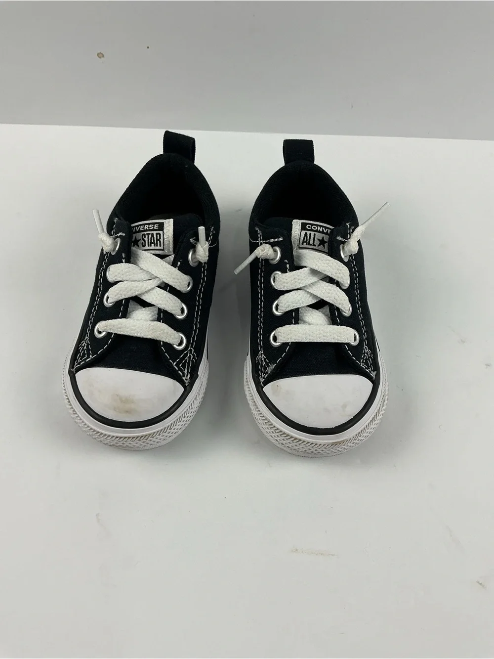 Converse Kids Black and White Low Top Sneakers
